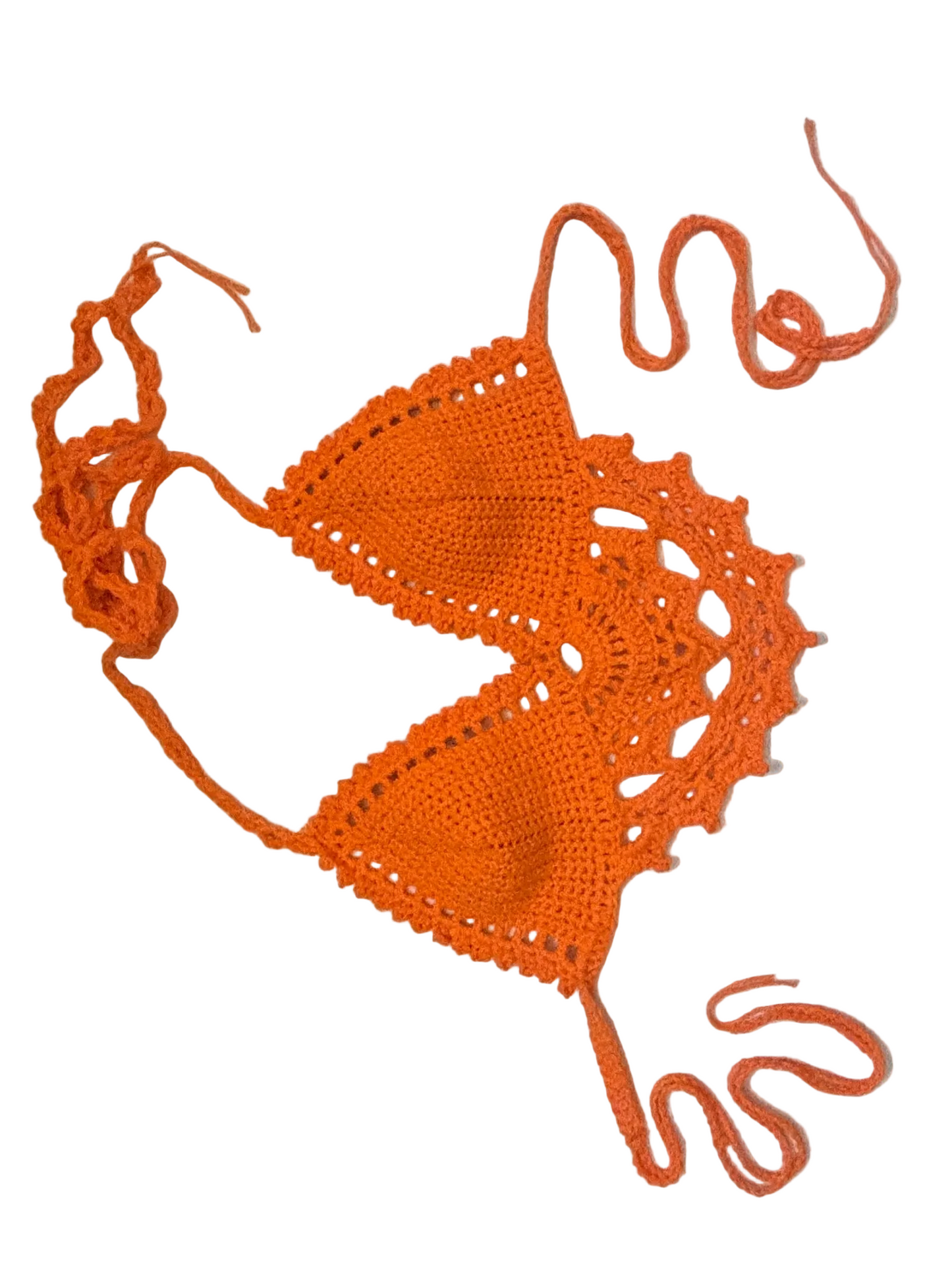 Orange Mandala Crochet Top