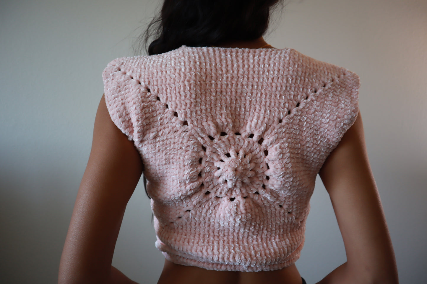 SHOPDIGITALGIRL | Crochet Tops | Peaceful Plush Top | Light Pink