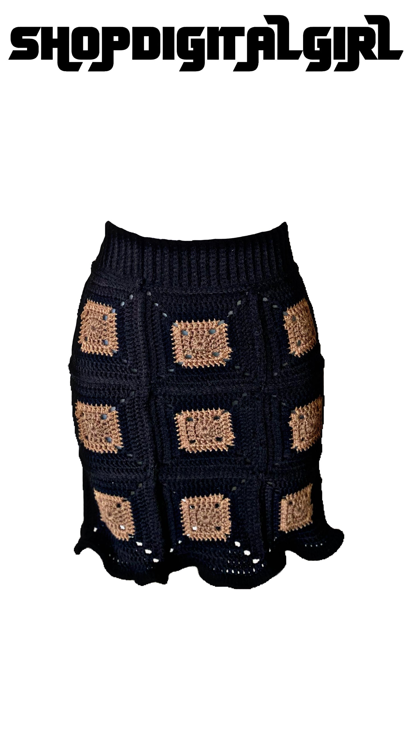 Shopdigitalgirl | Crochet Skirts | Granny Squares Skirt