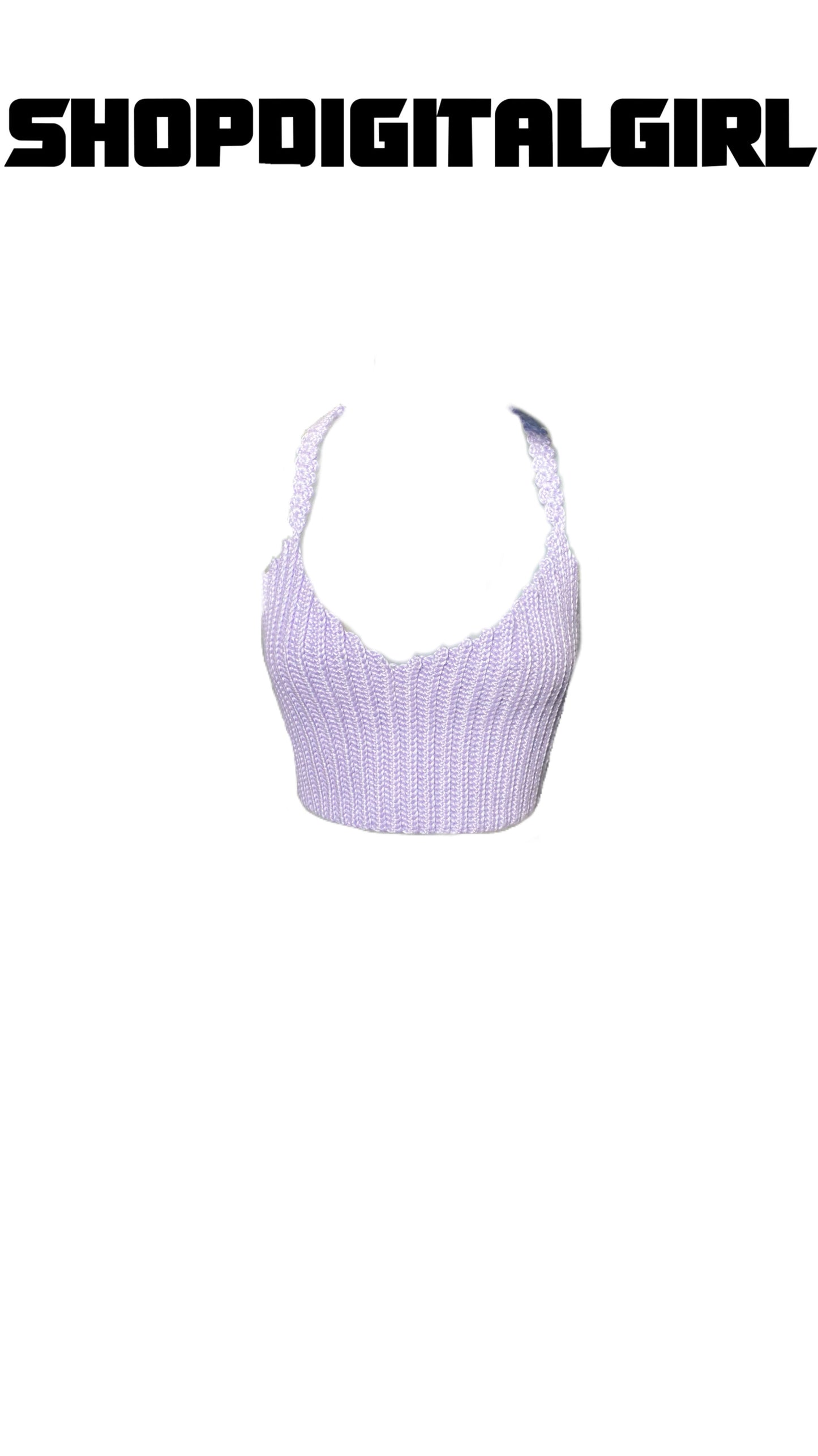 Shopdigitalgirl | Crochet Tops | Delias Top | Pastel Purple