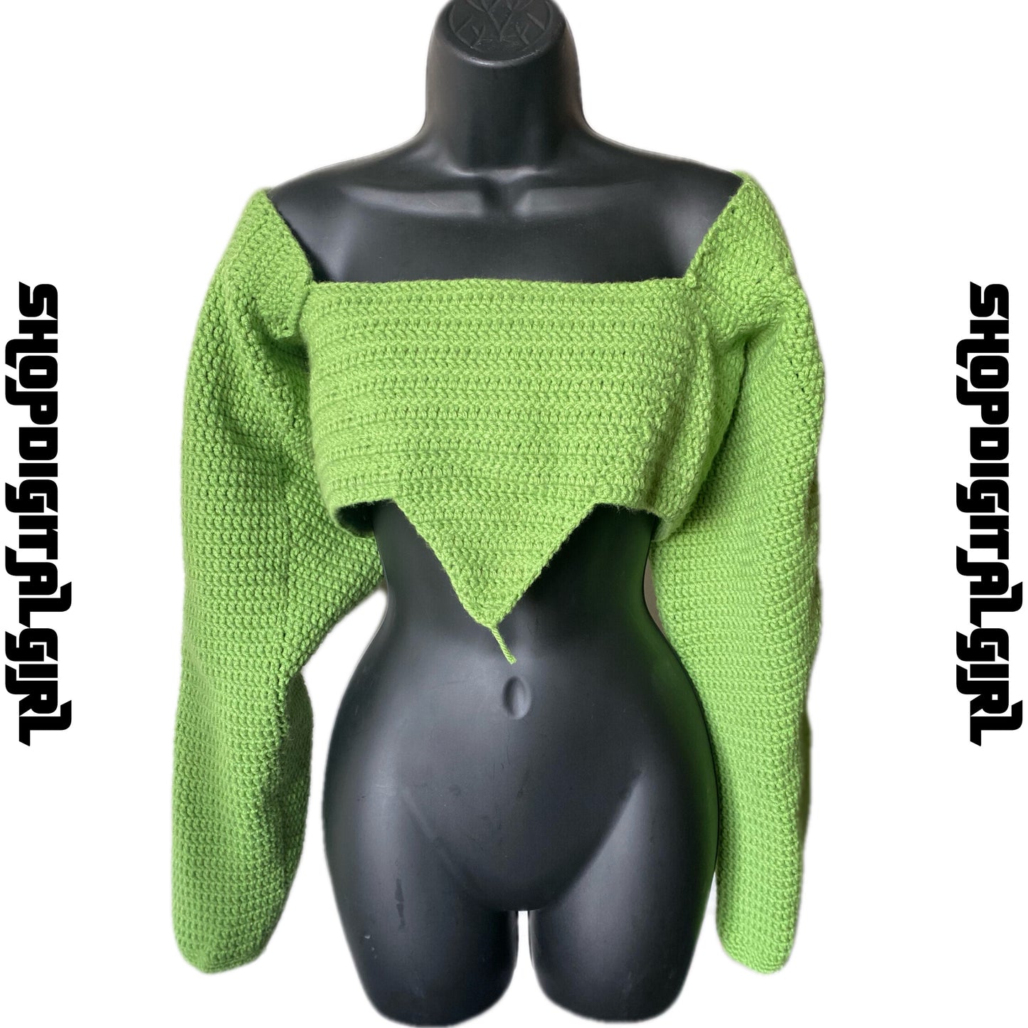 ShopDigitalGirl | Crochet Tops | Princess Long Sleeve