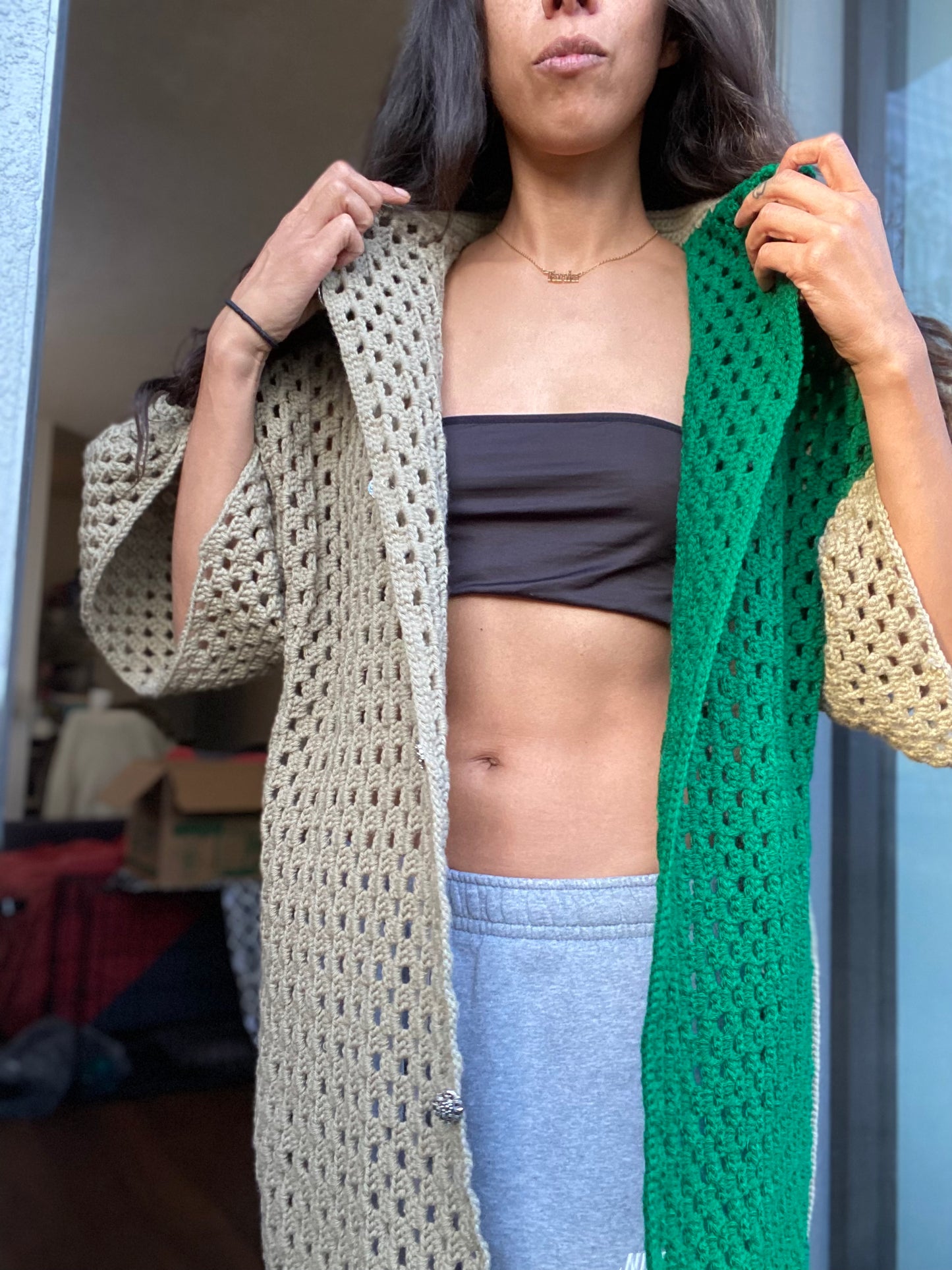ShopDigitalGirl | Menswear | Crochet Button Up