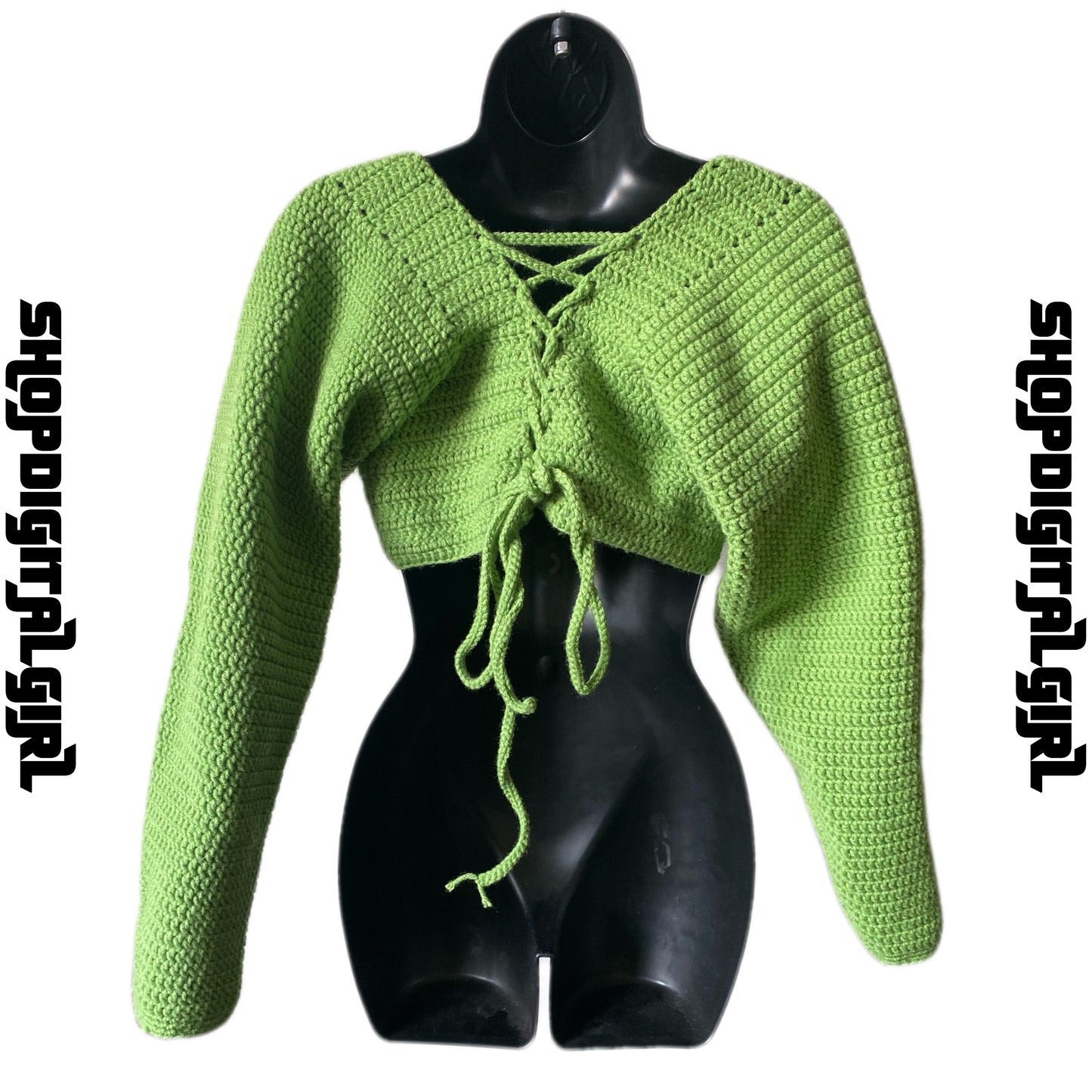 ShopDigitalGirl | Crochet Tops | Princess Long Sleeve