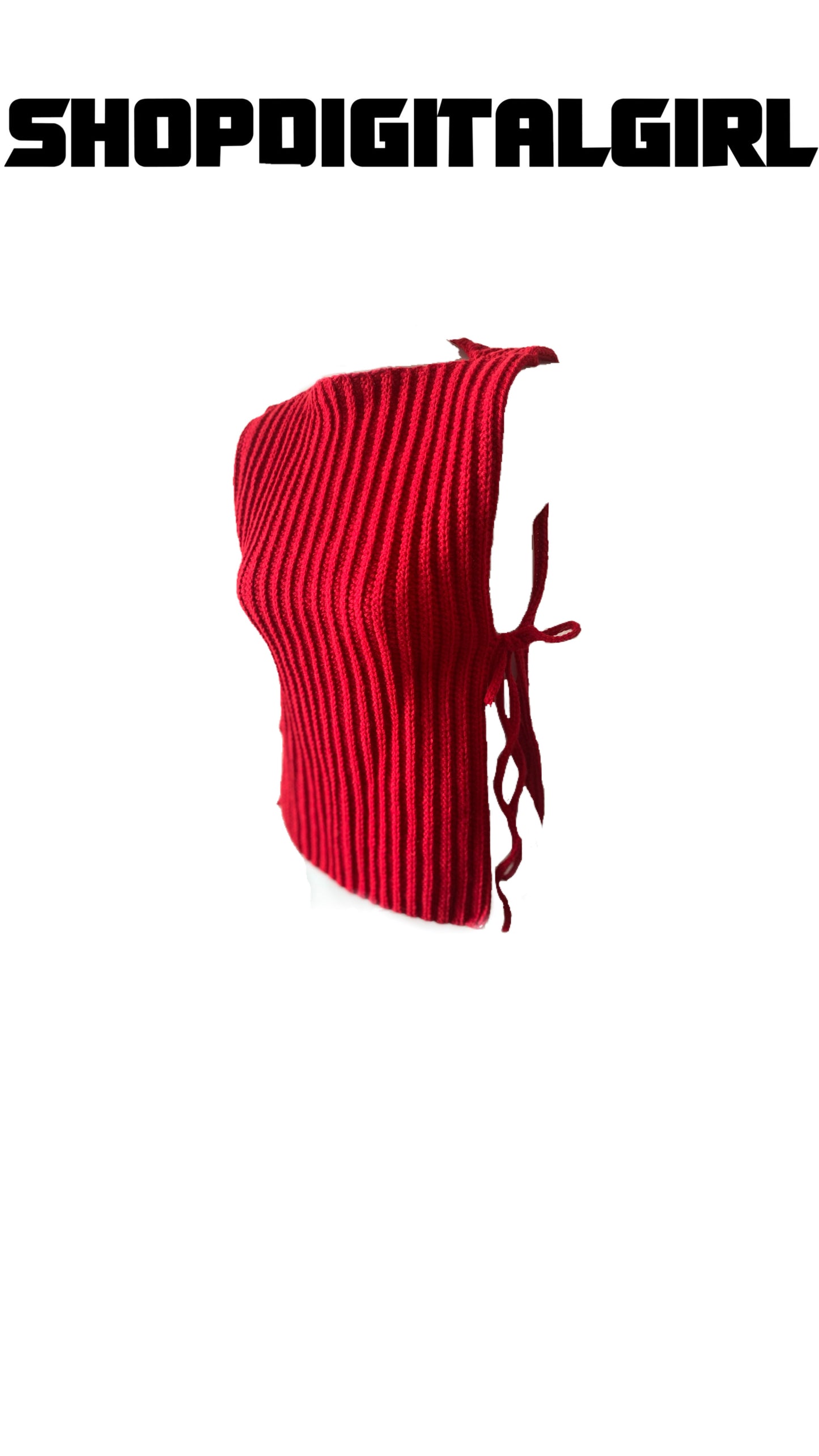 Shopdigitalgirl | Crochet Tops | Flat Top | Red