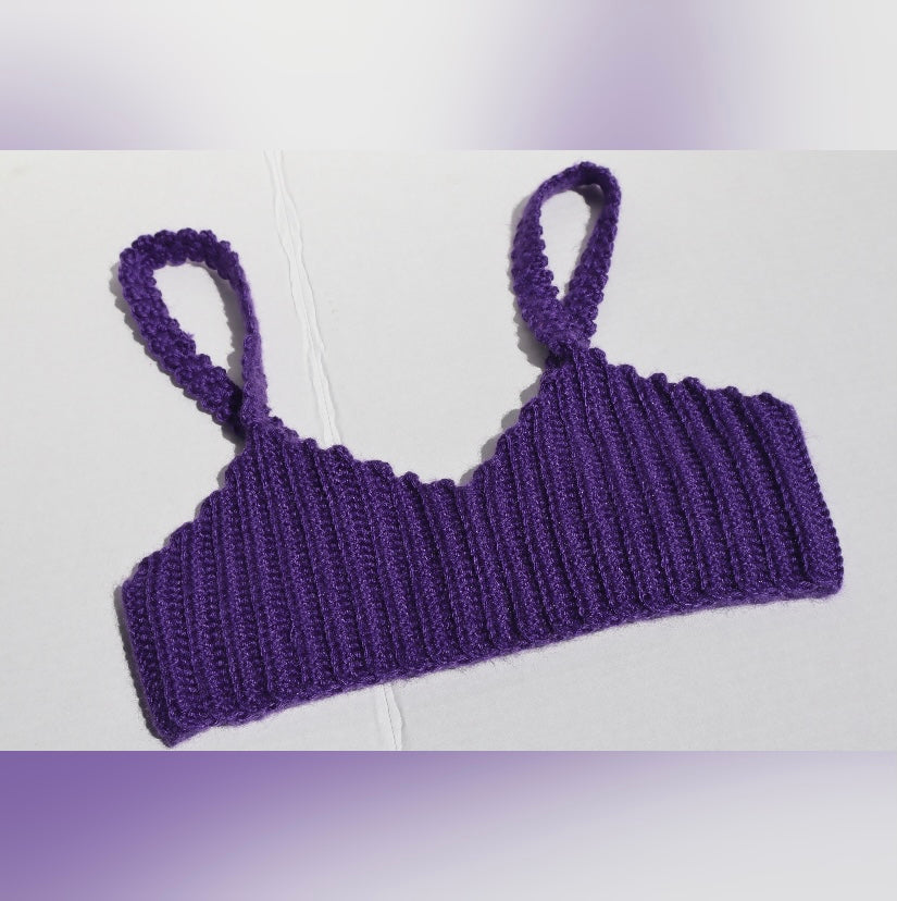 Shopdigitalgirl | Crochet Tops | Minnie Top | Dark Purple