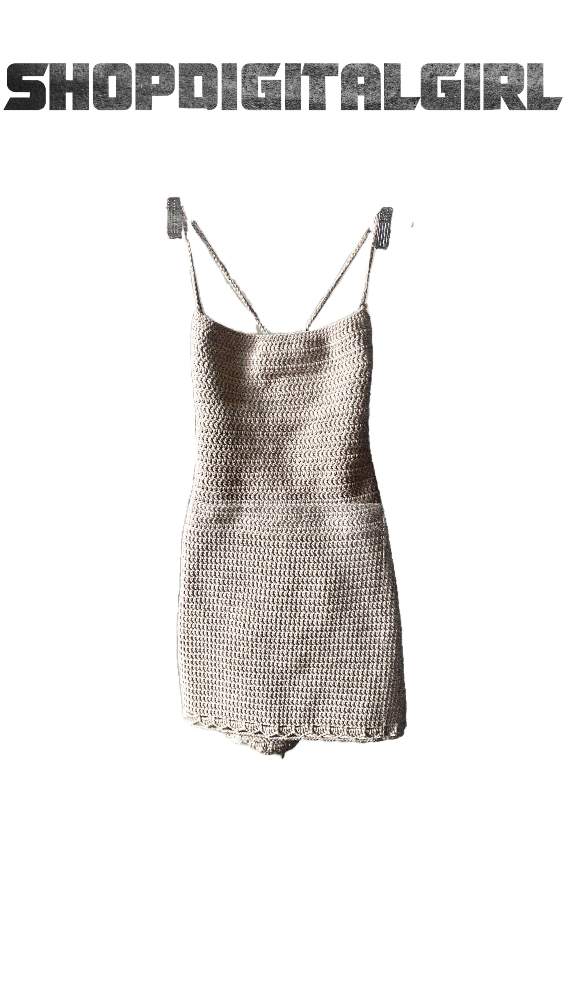 Shopdigitalgirl | Crochet Dresses | Magdalena Dress | Beige