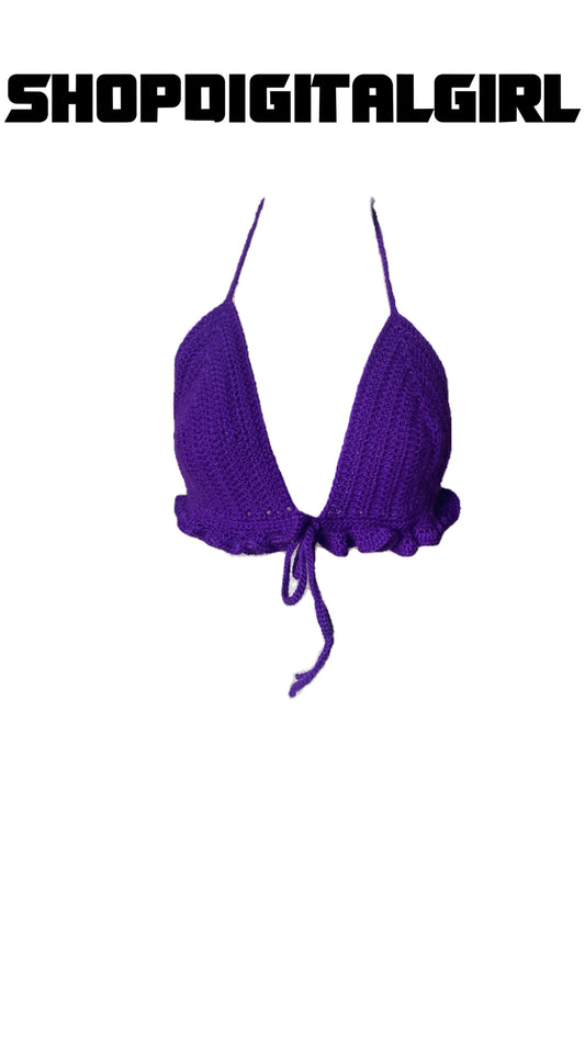 Shopdigitalgirl | Crochet Tops | Ruffles Bikini Top