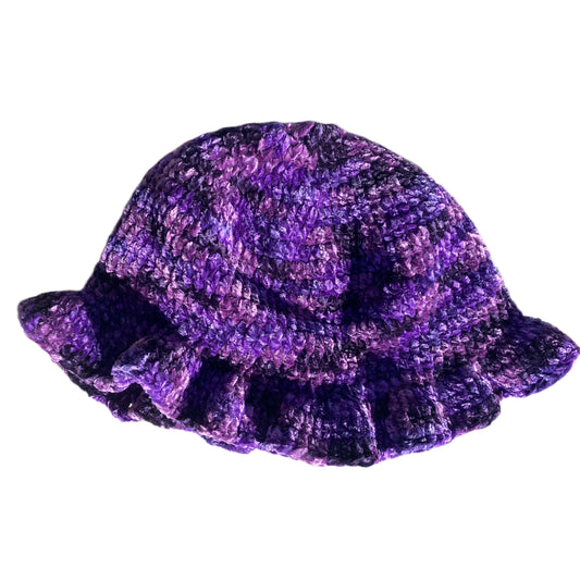 ShopDigitalGirl | Crochet Hats | Velvet Bucket Hat