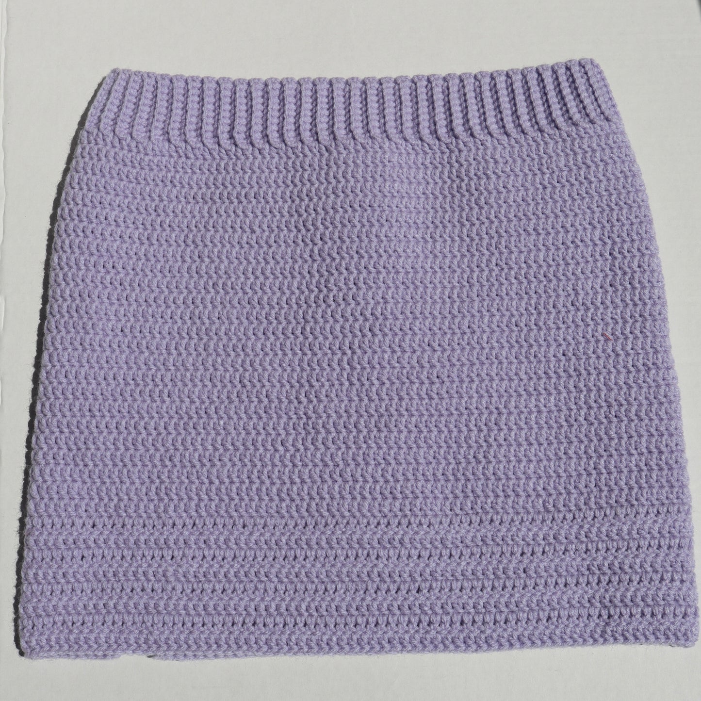 Shopdigitalgirl | Crochet Skirts | Melina Mini Skirt | Light Lilac Pastel Purple