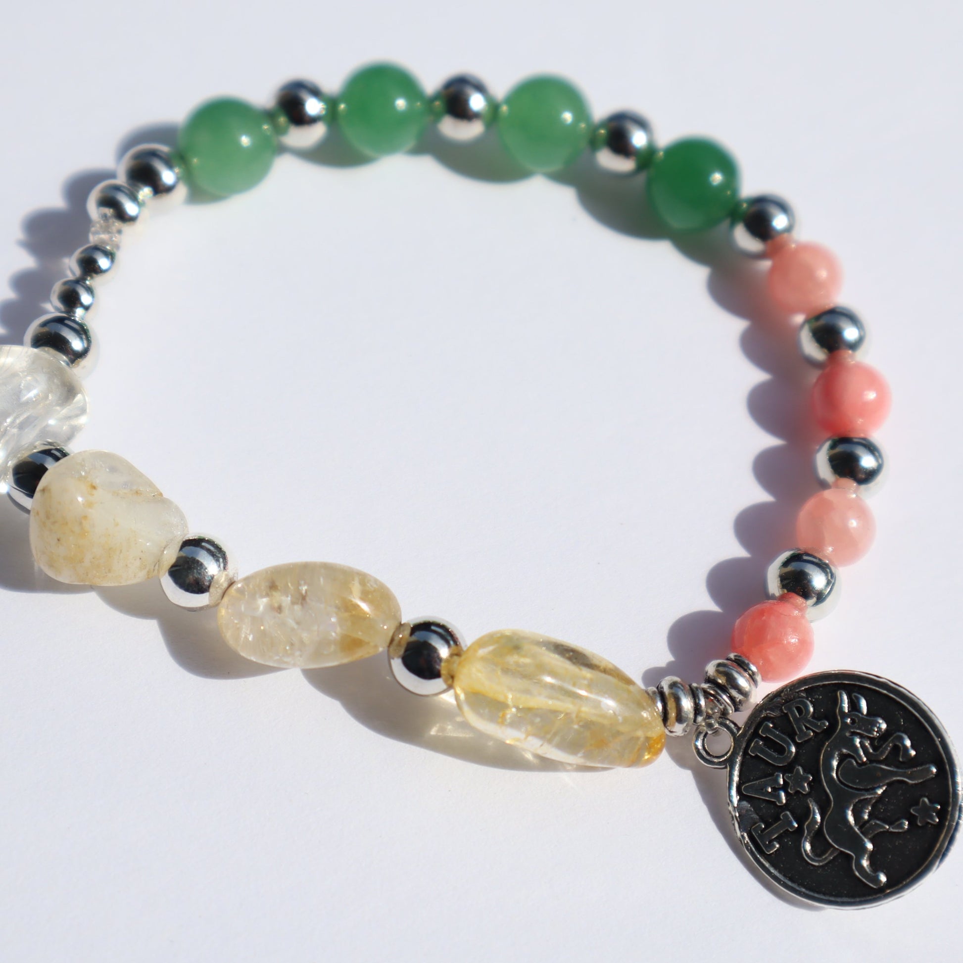 taurus zodiac horoscope power stones gems crystals charged for healing charm bracelet